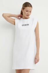 GUESS rochie din bumbac ATHENA culoarea alb, mini, oversize, V4GK05 KC641 PPYH-SUD1IJ_00X