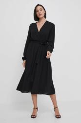 Benetton rochie culoarea negru, maxi, evazati PPYH-SUD195_99X (484KDV08X)