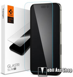 Spigen APPLE iPhone 14 Pro Max, SPIGEN TR SLIM HD képernyővédő üveg, 2.5D, 0.2mm, 9H, Átlátszó (AGL05210)