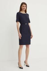HUGO BOSS rochie din lana culoarea bleumarin, mini, mulată PPYX-SUD2YM_59X (50490041)