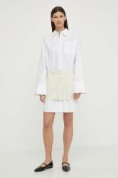 Remain rochie din amestec de in culoarea bej, mini, dreaptă PPYH-SUD2BA_01X (501558858)