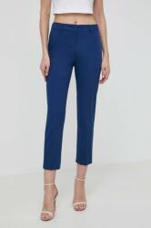 Weekend Max Mara pantaloni femei, culoarea bleumarin, fason tigareta, high waist 2415130000000 PPYH-SPD0ND_59X (2415131032600)