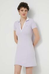 Tommy Hilfiger rochie culoarea violet, mini, mulată, DW0DW17937 PPYH-SUD20F_04X
