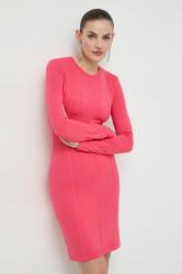 Patrizia Pepe rochie culoarea roz, mini, mulata PPYH-SUD0F6_39X