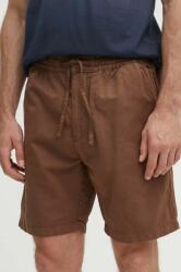Pepe Jeans pantaloni scurti din in RELAXED LINEN SMART SHORTS culoarea maro, PM801093 PPYH-SZM06Y_88X