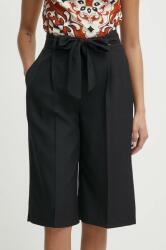 Artigli pantaloni femei, culoarea negru, lat, high waist, AP38223 PPYH-SPD19G_99X