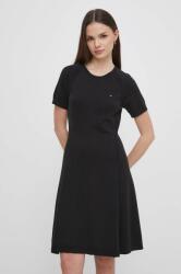 Tommy Hilfiger rochie culoarea negru, mini, evazați WW0WW42461 PPYH-SUD0O8_99X (WW0WW42461)