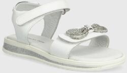 Patrizia Pepe sandale din piele pentru copii culoarea alb PPYH-OBG15D_00X