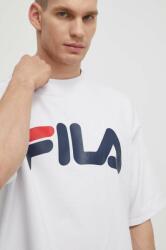 Fila tricou Lowell barbati, culoarea alb, cu imprimeu, FAM0655 PPYH-TSM0I0_00X