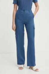 United Colors of Benetton pantaloni din in drept, high waist PPYH-SPD0OB_95X