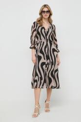 LIU JO rochie culoarea bej, midi, evazată PPYH-SUD0ZA_80X (WA4046.T3765)
