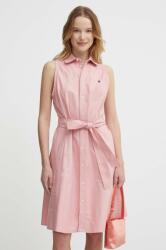 Ralph Lauren rochie din bumbac culoarea roz, mini, evazați, 211943505 PPYH-SUD1DH_30X