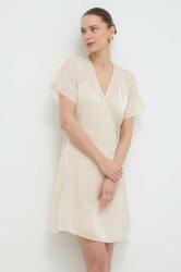 Giorgio Armani rochie culoarea bej, mini, evazati PPYH-SUD16D_01X