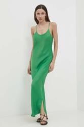 ANSWEAR rochie culoarea verde, maxi, evazati BBYH-SSD06B_77X