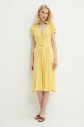 Ralph Lauren rochie culoarea galben, mini, evazati, 200933403 PPYH-SUD0SW_10X