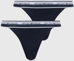 Emporio Armani Underwear tanga 2-pack culoarea albastru marin PPYH-BID0O7_59X