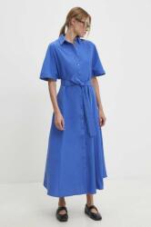 ANSWEAR rochie culoarea albastru marin, maxi, evazati BBYH-SUD0EC_59X
