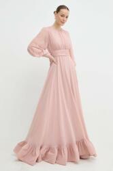 NISSA rochie culoarea roz, maxi, evazați, RS14870 MPYH-SUD037_30X