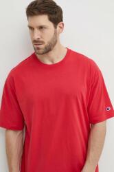 Champion tricou din bumbac barbati, culoarea rosu, neted, 220017 PPYH-TSM2AU_33X