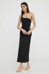 KARL LAGERFELD rochie culoarea negru, maxi, mulata PPYH-SUD269_99X