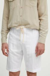 Liu Jo pantaloni scurți din amestec de in culoarea alb PPYH-SZM0E1_00X