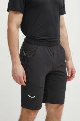 Salewa pantaloni scurți outdoor Puez 4 culoarea negru, 00-0000028963 PPYH-SZM0ER_99X