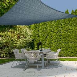 ProGarden Négyzet alakú napvitorla, árnyékoló, UPF50+, 160g/m2, 3 x 3 m - acélkék (C46400360)