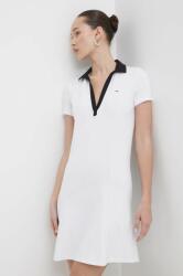 Tommy Hilfiger rochie culoarea alb, mini, mulată, DW0DW17937 PPYH-SUD20F_00X