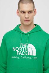 The North Face hanorac de bumbac M Berkeley California Hoodie barbati, culoarea verde, cu glugă, cu imprimeu, NF0A55GFPO81 PPYH-BLM130_77X