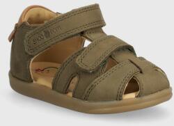Shoo Pom sandale din piele intoarsa pentru copii PIKA SCRATCH culoarea verde PPYH-OBK07G_78X