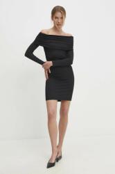 ANSWEAR rochie culoarea negru, mini, mulata BBYH-SUD0FW_99X (sng.sud0fw.tjs)