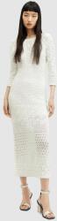 AllSaints rochie BRIAR DRESS culoarea alb, midi, drept, W126DA PPYH-SUD2DD_00X