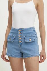 Answear Lab pantaloni scurti jeans femei, neted, high waist BBYH-SZD046_55X (KV122C.HWK)