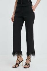MICHAEL Michael Kors pantaloni femei, culoarea negru, drept, high waist PPYH-SPD18N_99X