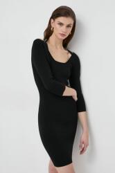 Patrizia Pepe rochie culoarea negru, mini, mulata PPYH-SUD0ED_99X