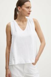 Benetton bluza femei, culoarea alb, neted PPYH-BDD08R_00X