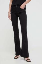 Giorgio Armani pantaloni femei, culoarea negru, evazati, high waist PPYH-SJD0E5_99X