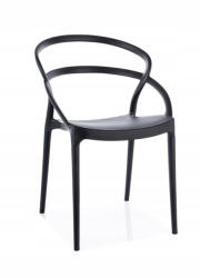  GLIS műanyag kerti szék - fekete (1000087216)