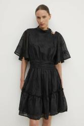 Bruuns Bazaar rochie GillywineBBMejra dress culoarea negru, mini, evazati, BBW3971 PPYH-SUD2GE_99X