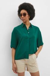 MEDICINE camasa femei, culoarea verde, cu guler clasic, relaxed ZPYH-KKD070_96X