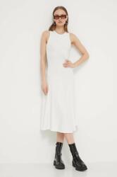 Desigual rochie FILADELFIA culoarea alb, midi, evazati, 24SWVK56 PPYH-SUD2AO_00X