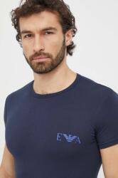 Emporio Armani Underwear tricou lounge 2-pack culoarea albastru marin, cu imprimeu PPYH-TSM0KI_59X