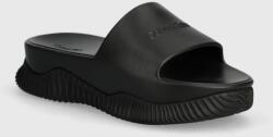 Calvin Klein papuci FLATFORM SLIDE EVA femei, culoarea negru, cu platforma, HW0HW01973 PPYH-KLD0FE_99X