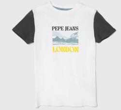 Pepe Jeans tricou de bumbac pentru copii RICK culoarea alb, cu imprimeu PPYH-TSB0JY_00X