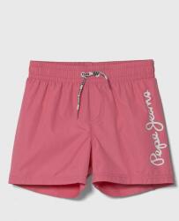 Pepe Jeans pantaloni scurti de baie copii LOGO SWIMSHORT culoarea roz PPYH-BIB06F_30X