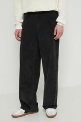 Dickies pantaloni de catifea cord CHASE CITY PANT culoarea negru, drept, DK0A4YSA PPYH-SPM0HD_99X