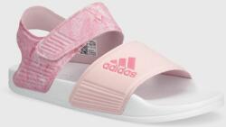 adidas sandale copii ADILETTE SANDAL K culoarea roz PPYH-OBG031_03X