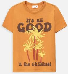 Coccodrillo tricou de bumbac pentru copii culoarea galben, cu imprimeu PPYH-TSB0CH_18X