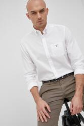 Gant camasa barbati, culoarea alb, cu guler button-down, regular PPY8-KDM0EE_00X
