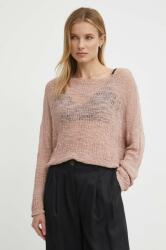 Sisley pulover femei, culoarea roz, light PPYH-SWD0GH_30X